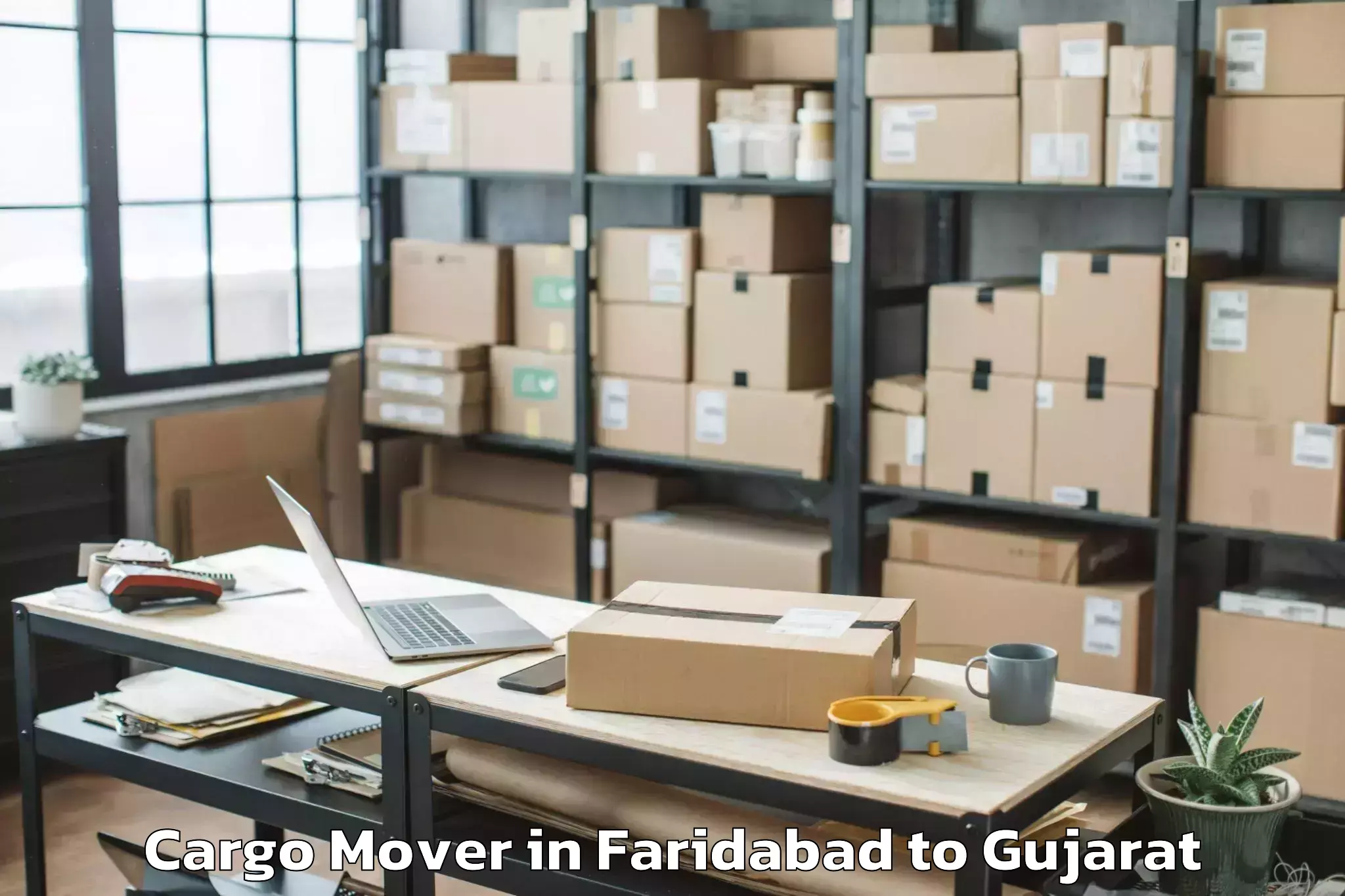 Easy Faridabad to Prantij Cargo Mover Booking